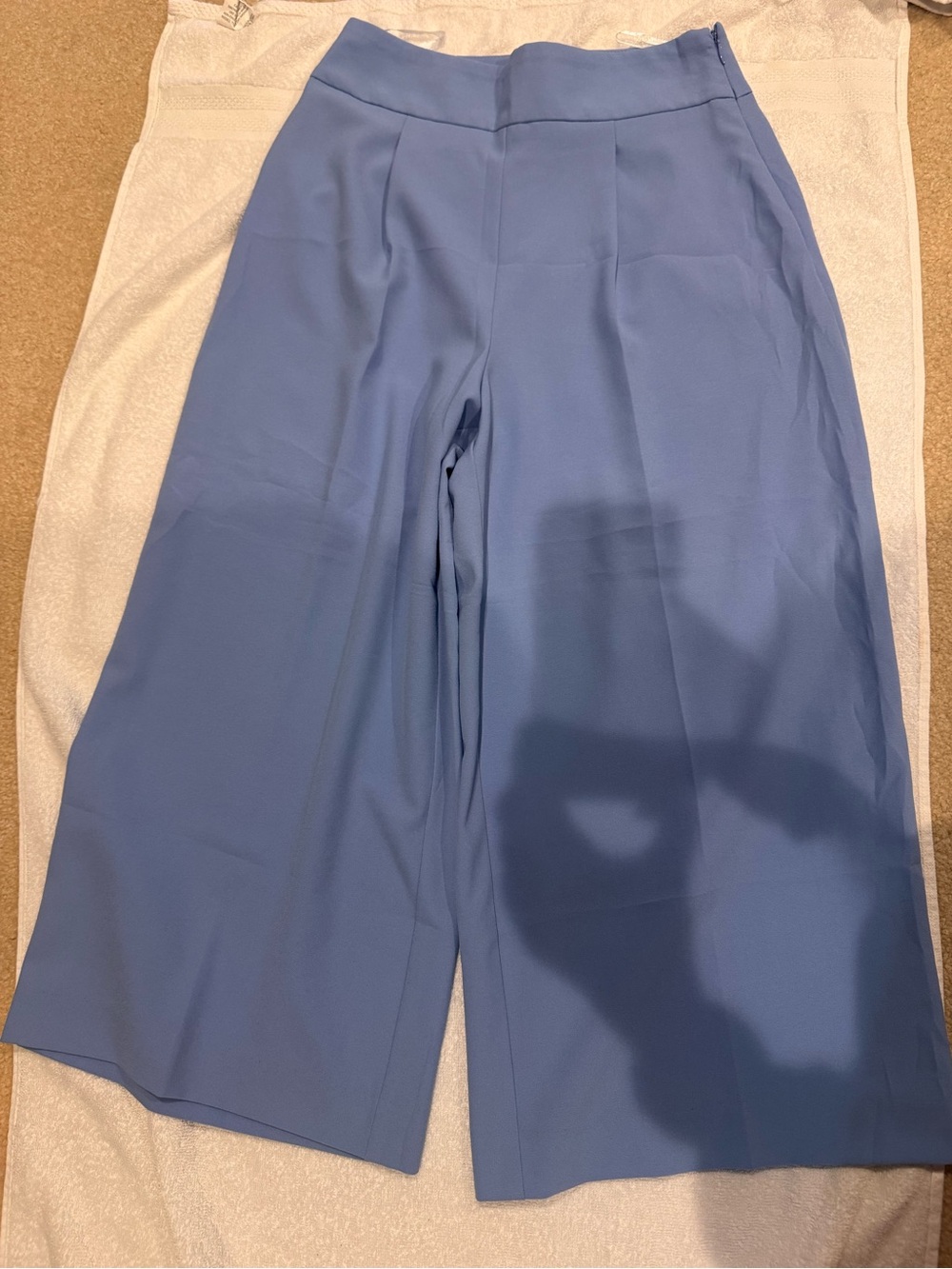 Primark Periwinkle Wide-Leg Cropped Trousers